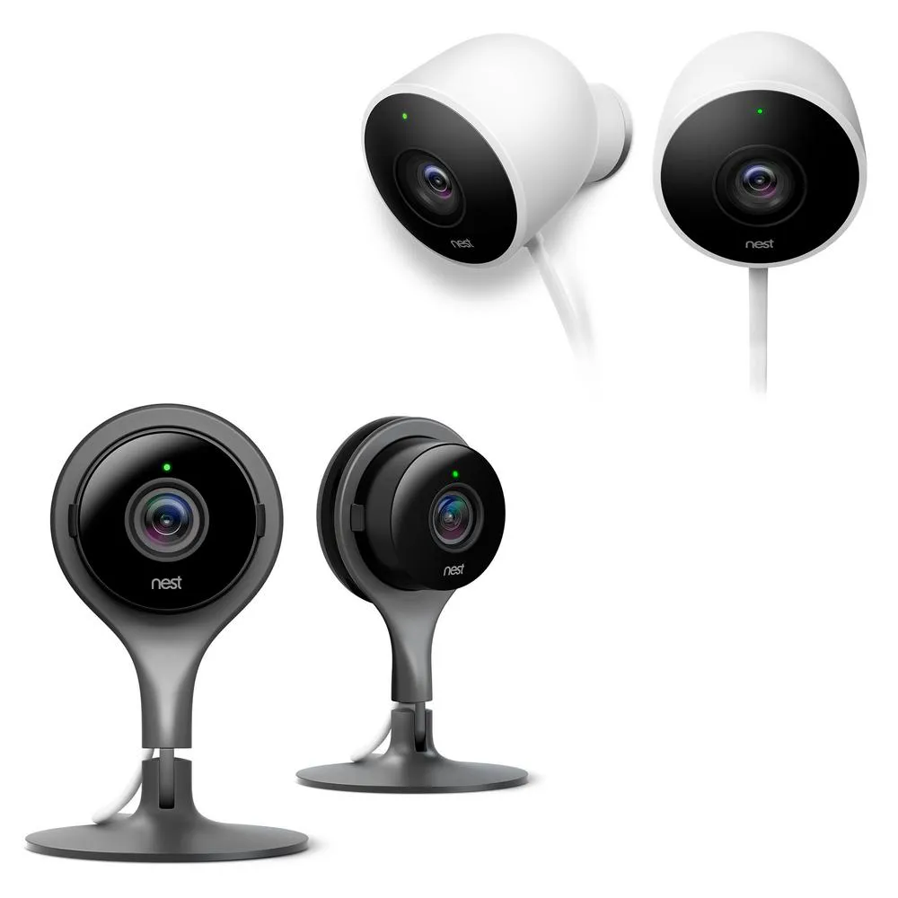 google nest indoor outdoor cameras
