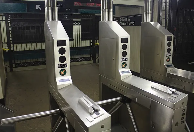 office security gate turnstile